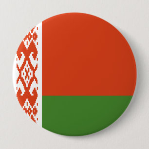 Bóton Redondo 10.16cm Cobertura Total da Bandeira da Bielorrússia