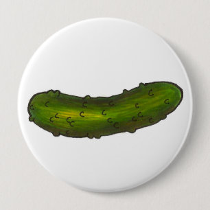 Bóton Redondo 10.16cm Cochonilha Verde Crunchy Dill Deli Estilo Picles F