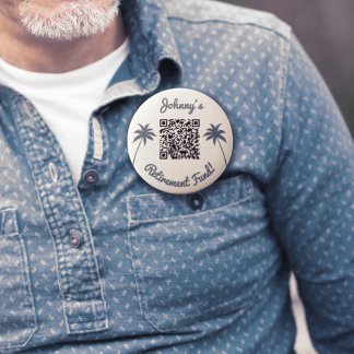 Bóton Redondo 10.16cm Código qr do fundo de pensões