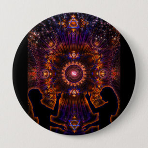 Bóton Redondo 10.16cm Como Acima, Abaixo