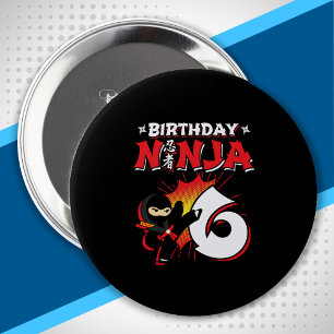 Bóton Redondo 10.16cm Crianças Presente na Festa de aniversário Ninja -