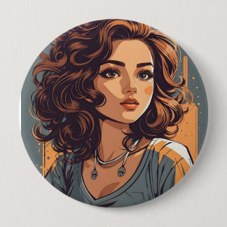 Bóton Redondo 10.16cm Crie o seu - Botão do ventilador de 4 polegadas