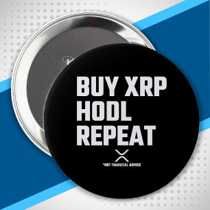 Bóton Redondo 10.16cm Crypto Crypto Cryptocurrency - Repetição Hodl XR