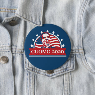 Bóton Redondo 10.16cm Cuomo 2020 Votação do Presidente