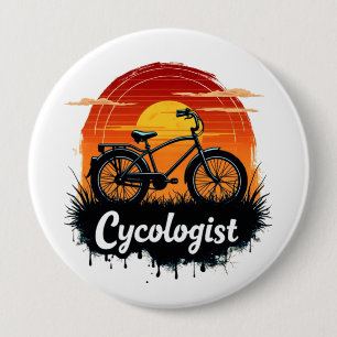 Bóton Redondo 10.16cm Cycologist Bike Adventure: Teto Gráfico Sunset