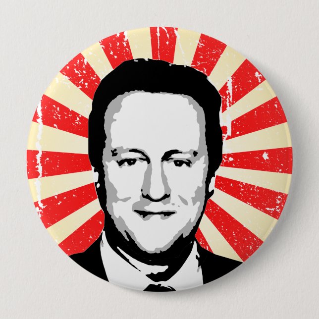 Bóton Redondo 10.16cm David Cameron (Frente)