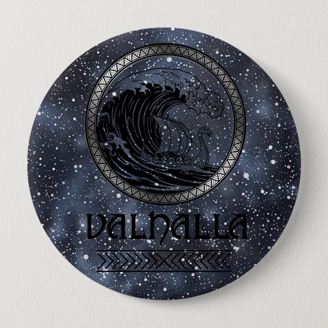 Bóton Redondo 10.16cm El Valor del Vikingo (Frente)