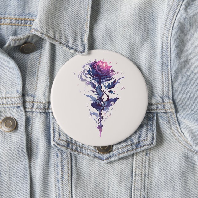 Bóton Redondo 10.16cm Elegante Rosa Art (In Situ)