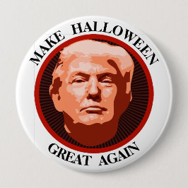 Bóton Redondo 10.16cm Engraçado Trump Fazer Excelente de Halloween