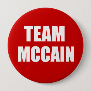 Bóton Redondo 10.16cm Engrenagem da eleição de JOHN MCCAIN