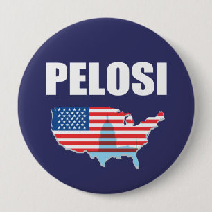 Bóton Redondo 10.16cm Engrenagem da eleição de NANCY PELOSI