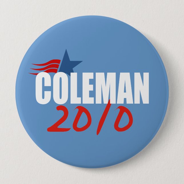 Bóton Redondo 10.16cm Engrenagem da eleição de NORM COLEMAN (Frente)