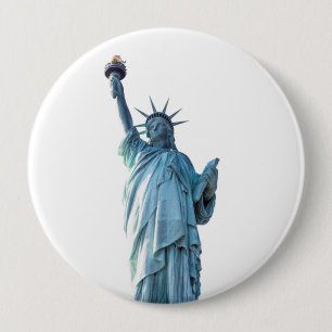 Bóton Redondo 10.16cm Estátua da liberdade