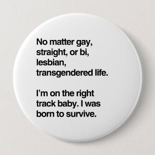 Bóton Redondo 10.16cm Estou no caminho certo, querida