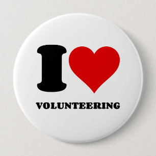BÓTON REDONDO 10.16CM EU ADORO VOLUNTARIAR