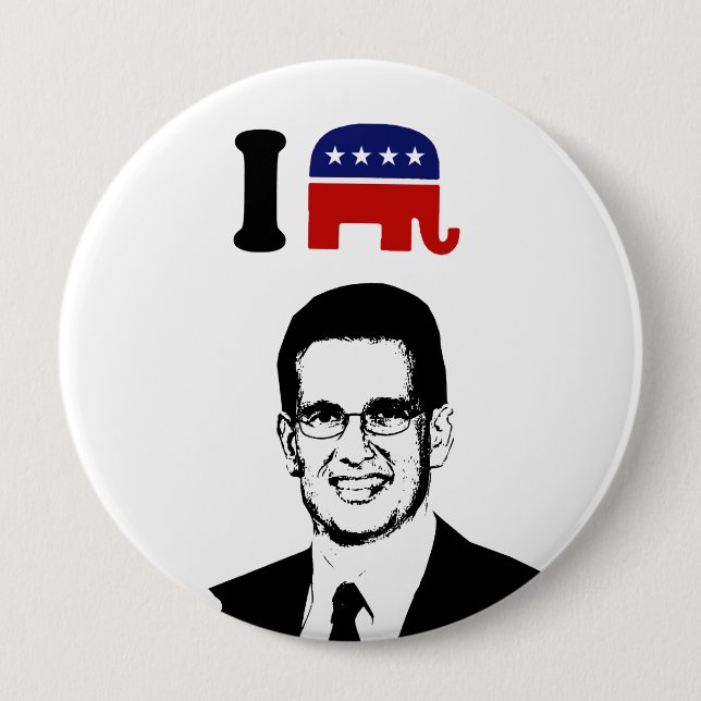 Bóton Redondo 10.16cm Eu Amo Eric Cantor (Frente)