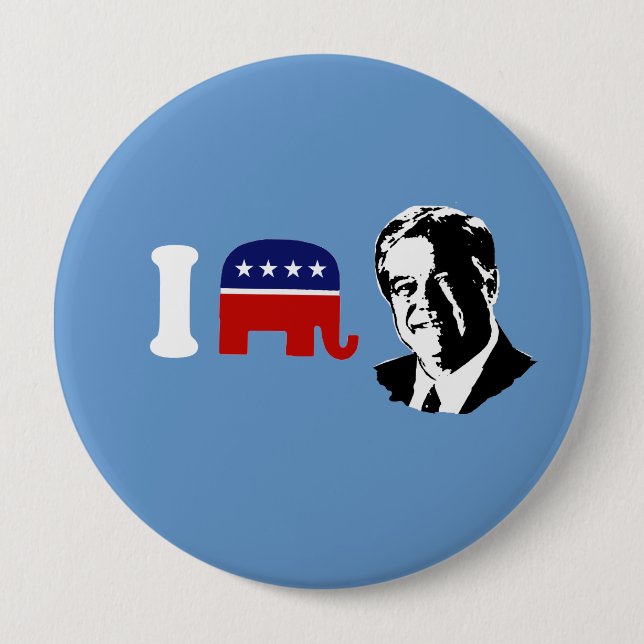 Bóton Redondo 10.16cm Eu Amo Haley Barbour (Frente)