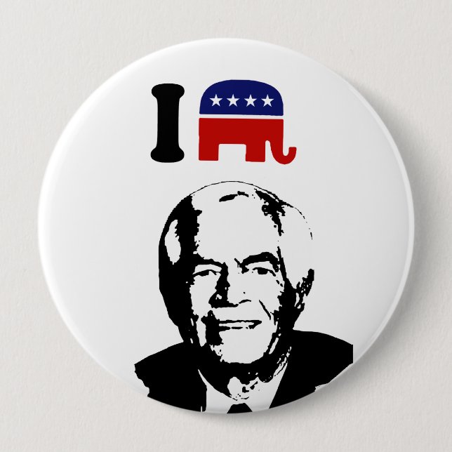 Bóton Redondo 10.16cm Eu Amo Thad Cochran (Frente)
