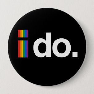 BÓTON REDONDO 10.16CM EU QUERO CASAR-SE