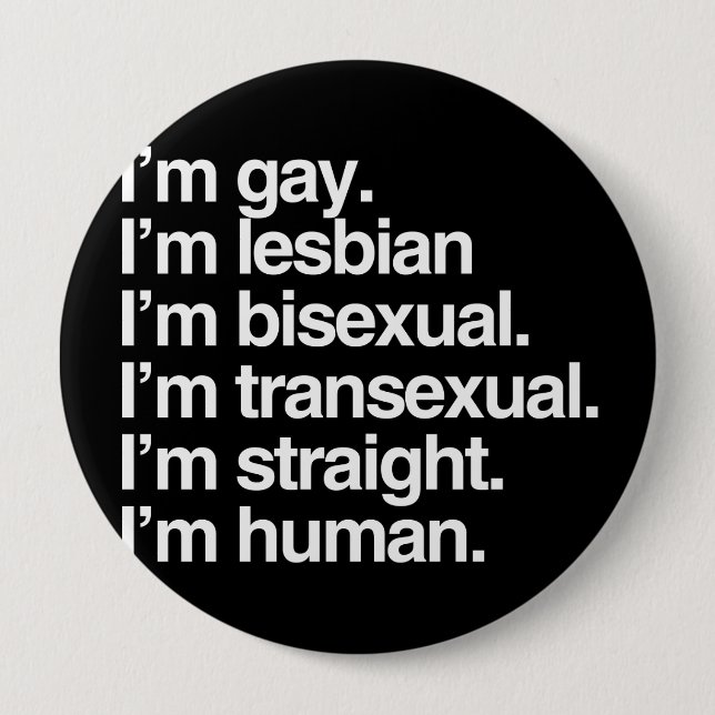 Bóton Redondo 10.16cm Eu sou humano apenas como você (Frente)