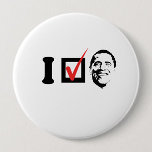 BÓTON REDONDO 10.16CM EU VOTEI OBAMA ENFRENTO - .PNG
