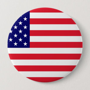Bóton Redondo 10.16cm EUA - Bandeira americana