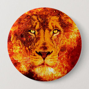 Bóton Redondo 10.16cm Flaming Lion Large