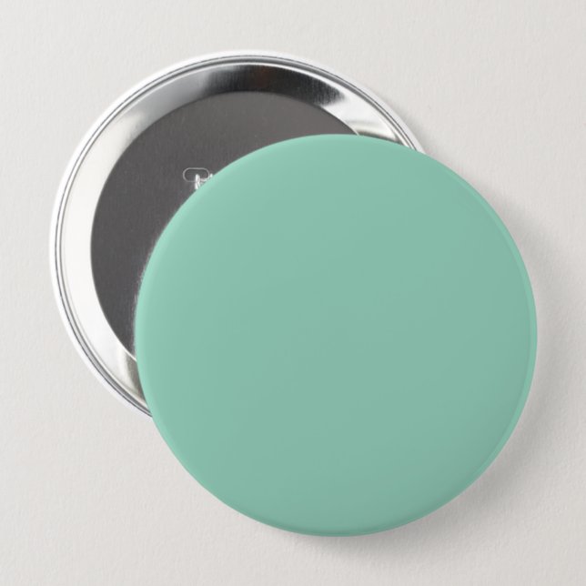 Bóton Redondo 10.16cm Fundo verde menta sólido (Frente & Verso)