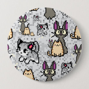 Bóton Redondo 10.16cm Gatos e Gatinhos 2