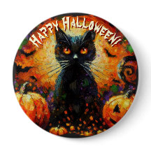 Gatos Pretos Morcegos Abóboras Personalizadas Capr