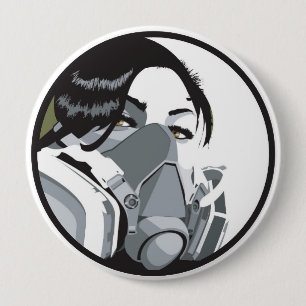 Bóton Redondo 10.16cm grafmask