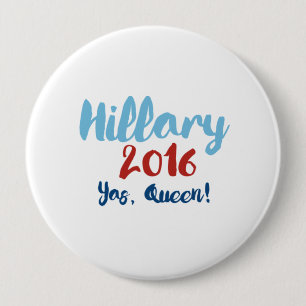 Bóton Redondo 10.16cm Hillary 2016 - Rainha de Yas - poster da