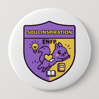 Bóton Redondo 10.16cm Inspiring Squirrel – Soul Inspiration