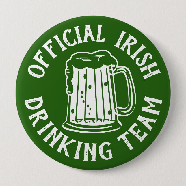 Bóton Redondo 10.16cm Irlandês | Equipe oficial do Bebendo | St Patricks (Frente)
