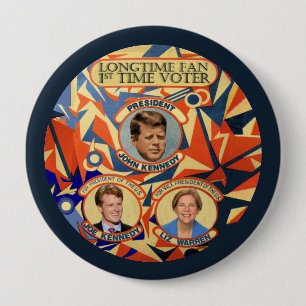 Bóton Redondo 10.16cm Joe Kennedy para o presidente 2016