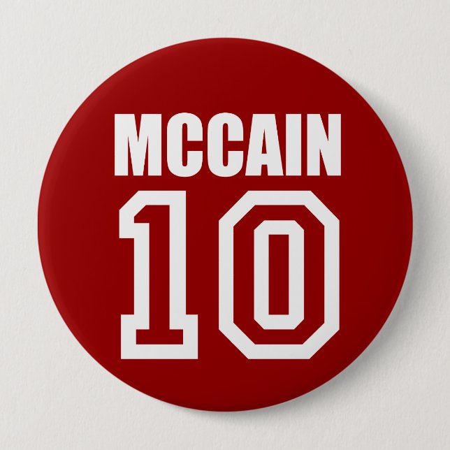 Bóton Redondo 10.16cm JOHN MCCAIN Elements Gear (Frente)