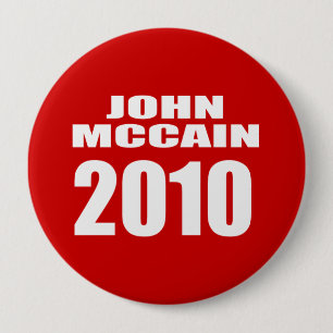 BÓTON REDONDO 10.16CM JOHN MCCAIN PARA O SENADO