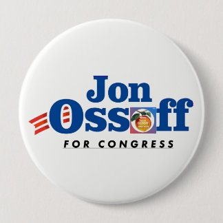 Bóton Redondo 10.16cm Jon Ossoff para o #VoteYourOssoff do botão do