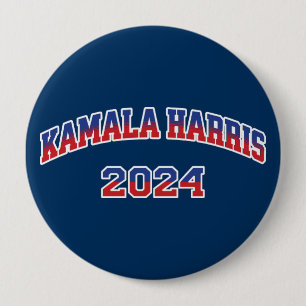 Bóton Redondo 10.16cm Kamala Harris Para O Presidente 2024