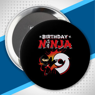 Bóton Redondo 10.16cm Kids Ninja - Presente de Festa de aniversário - 9