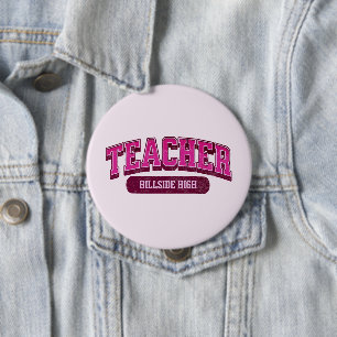 Bóton Redondo 10.16cm Legal de Trendy, professor moderno da Escola Perso