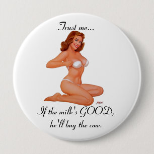 Bóton Redondo 10.16cm Leite livre!