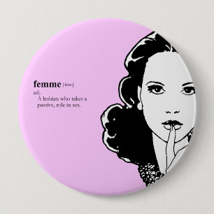 Bóton Redondo 10.16cm Lésbica de FEMME