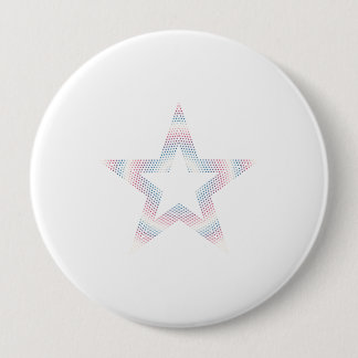 Bóton Redondo 10.16cm logotipo de estrela no botão