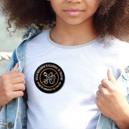 Bóton Redondo 10.16cm Loucos de árvores Crachá de alergia