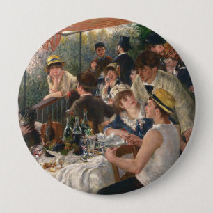 Bóton Redondo 10.16cm Luncheon do Partido Barco - Auguste Renoir