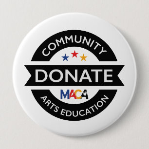 Bóton Redondo 10.16cm MACA doa educação artística comunitária