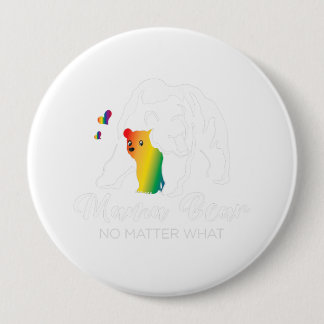 Bóton Redondo 10.16cm Mãe Orgulhosa Não Importa O Que Lgbtq Lgbt Mãe Org