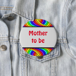 Bóton Redondo 10.16cm Mãe para ser design floral multicolor