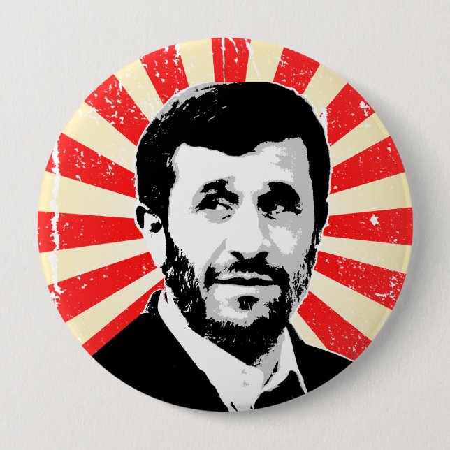 Bóton Redondo 10.16cm Mahmoud Ahmadinejad (Frente)
